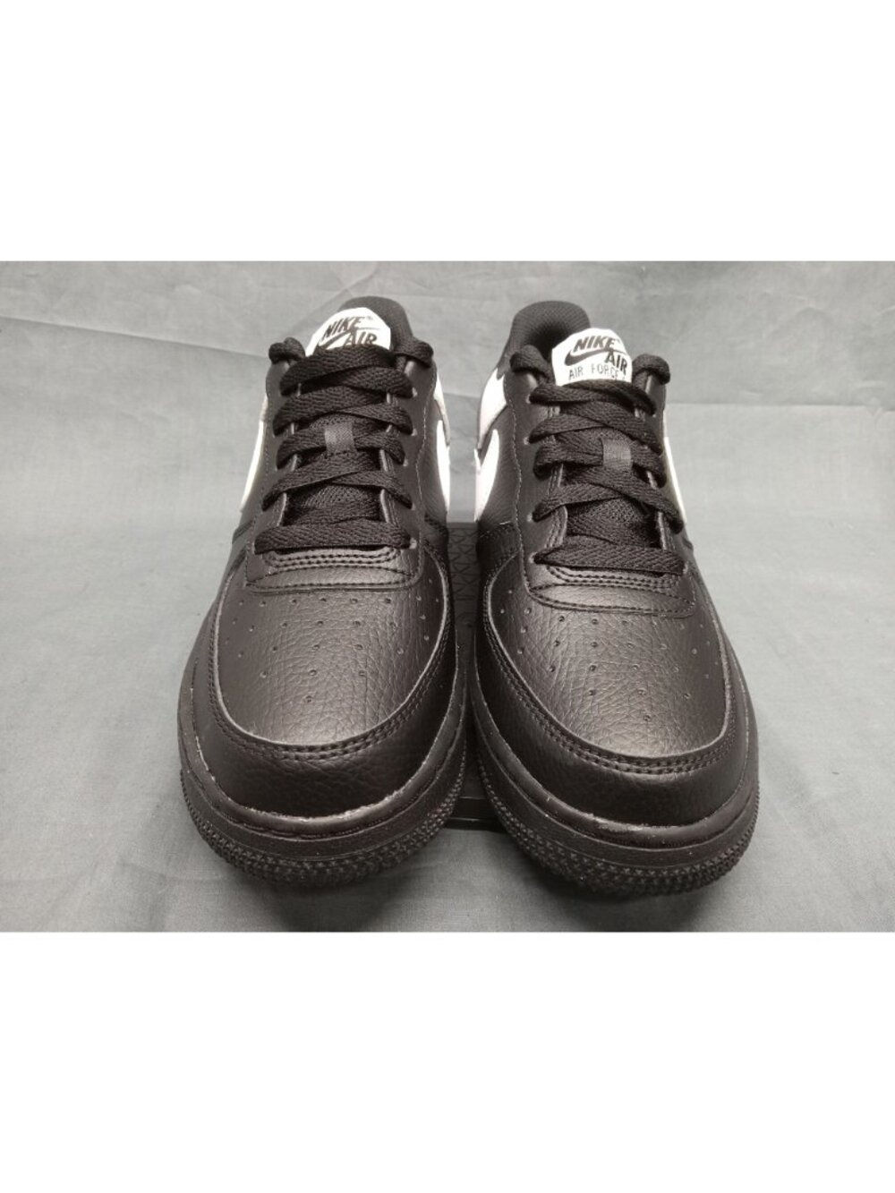 Nike Air Force 1 NN (GS) Sneakers Leather Black White Boys Size 4.5 FLOOR MODEL! - Picture 3 of 11